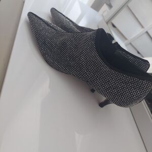 Zara NWT- Stunning Black Rhinestone Booties-Sz 39